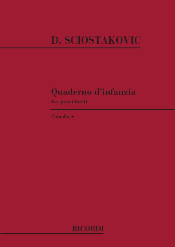 Quaderno D'Infanzia - 6 Pezzi Facili Per Pianoforte - pro klavír